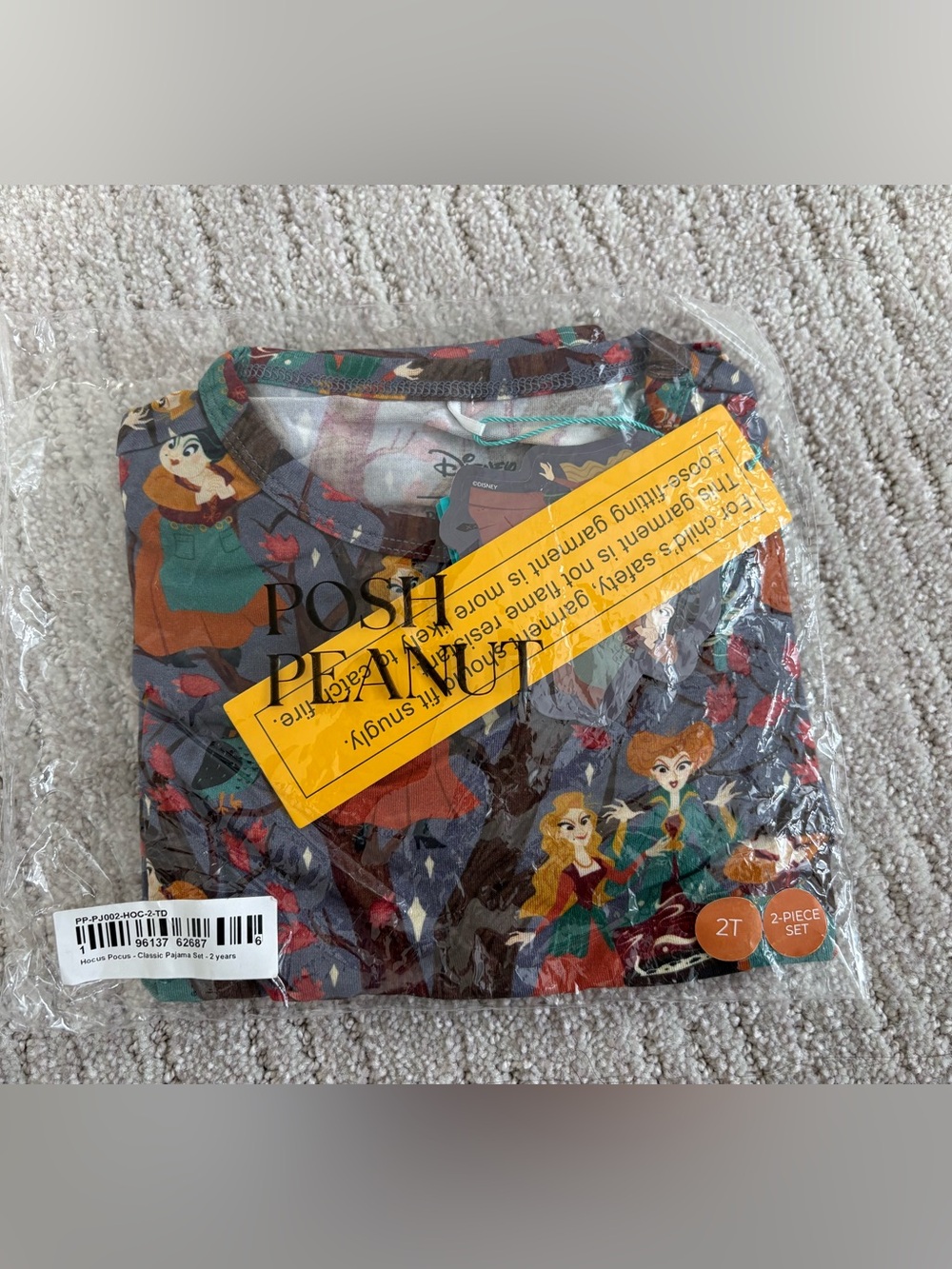 🎃2T Posh Peanut Hocus Pocus PJ Sets